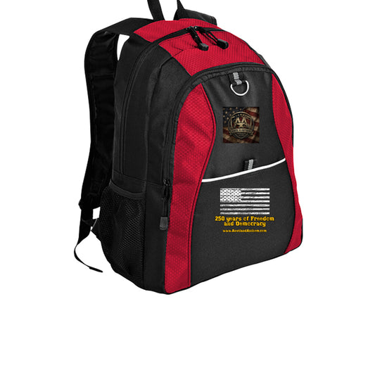 Anvil & Anthem “250 Years of Freedom” Backpack – American Legacy Edition Red Black ONE SIZE {{ product_type }Anvil and Anthem }