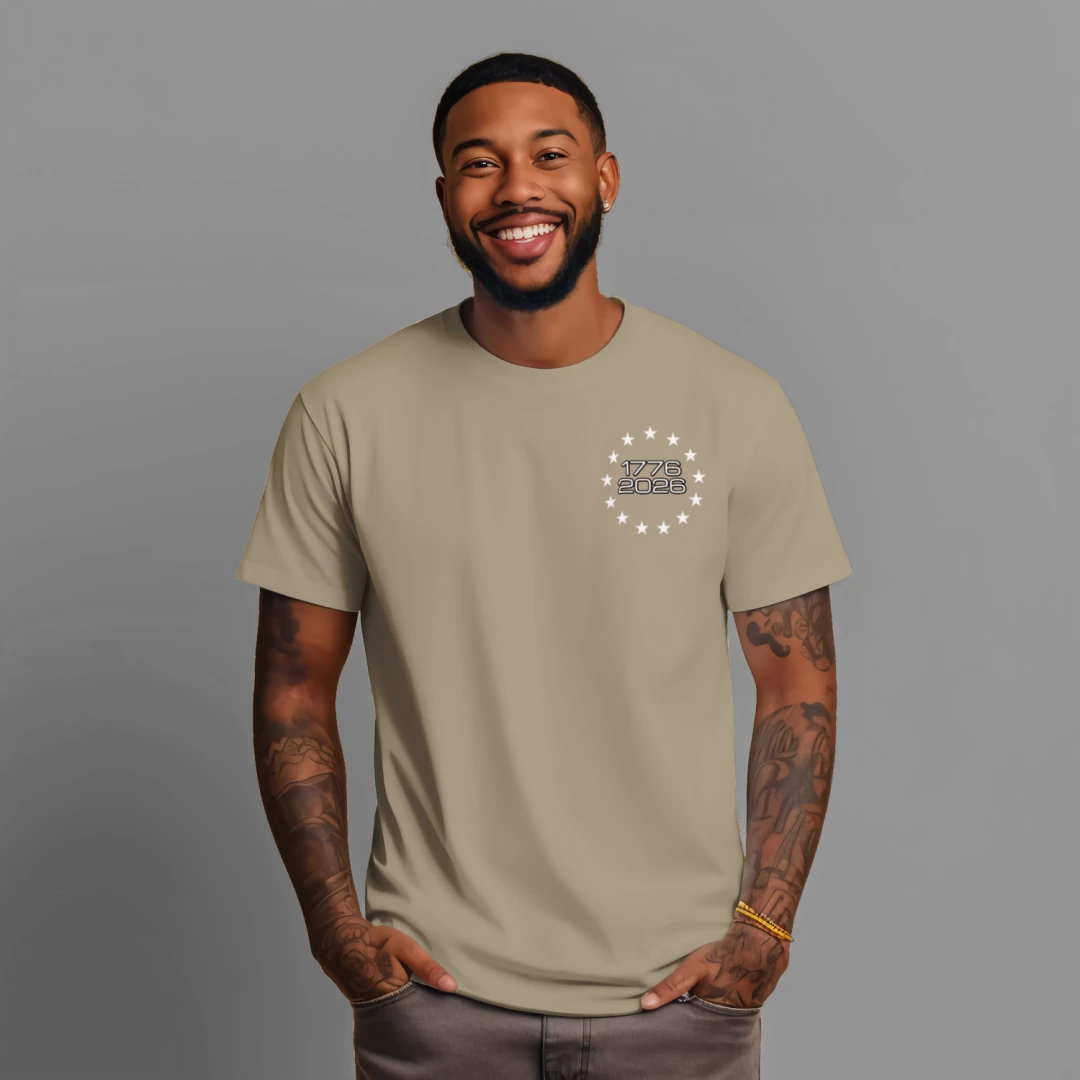 250 Years & Counting moisture wicking Tee – 1776–2026 Shirt Anvil and Anthem }