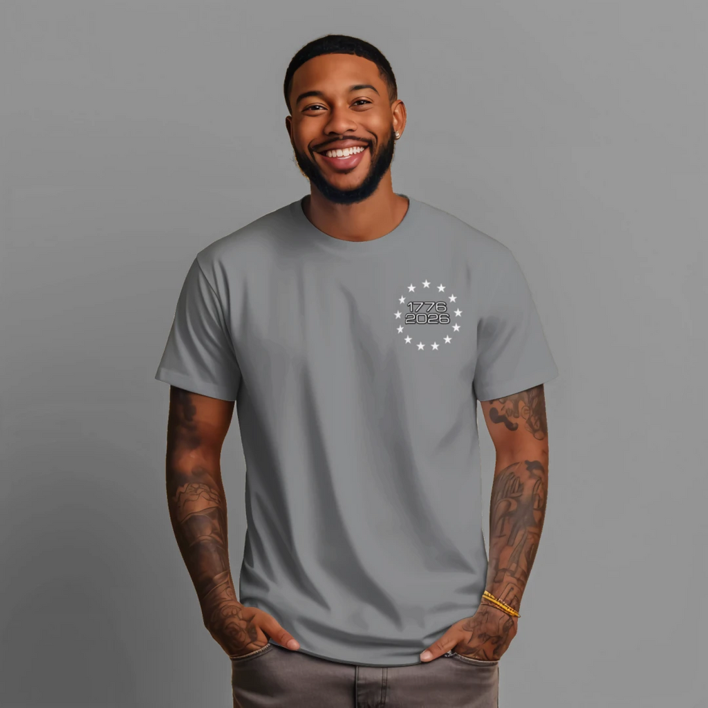 250 Years & Counting moisture wicking Tee – 1776–2026 Shirt Anvil and Anthem }