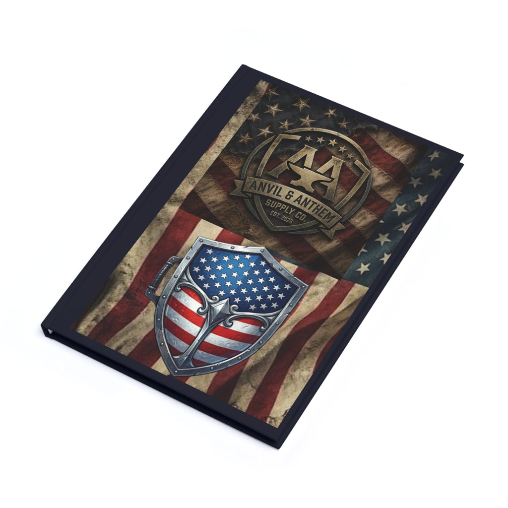 Anvil and Anthem Hardcover Journal (A5) {{ product_type }Printify }