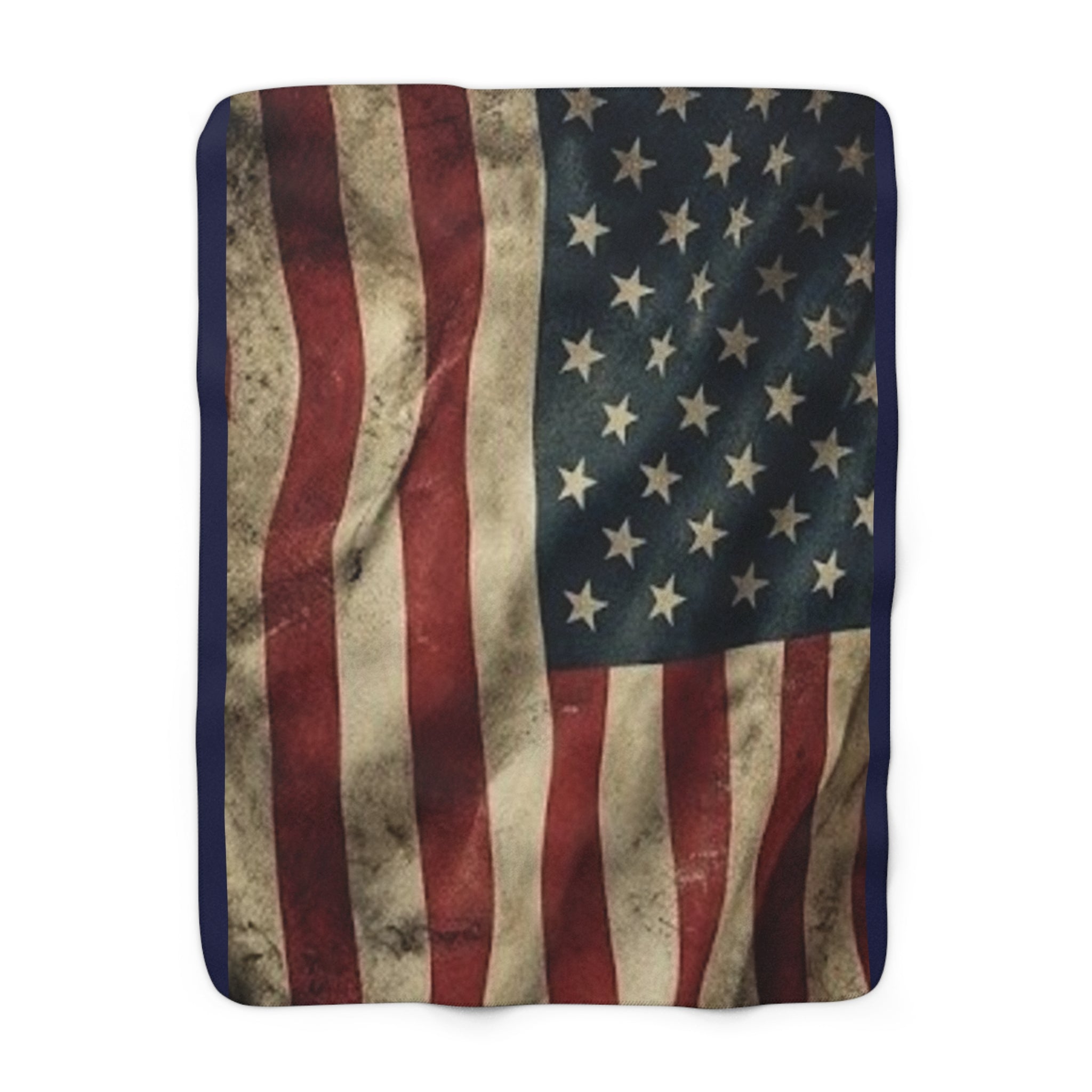 Premium "Stars and Stripes" Sherpa Fleece Blanket – Ultra-Soft Patriotic Throw Anvil and Anthem }
