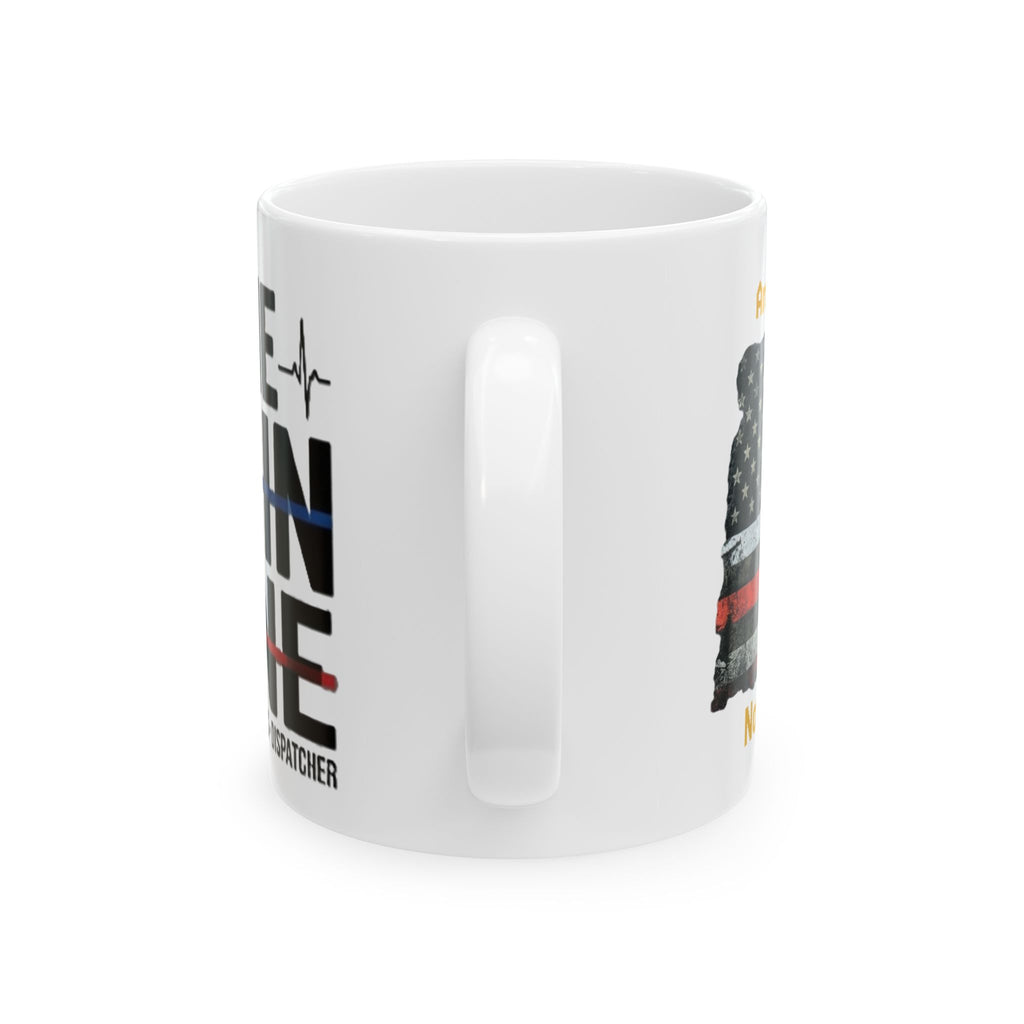 The Thin Line First Responder Ceramic Mug | Police • EMS • Fire • Dispatch Coffee Mug (11oz & 15oz)