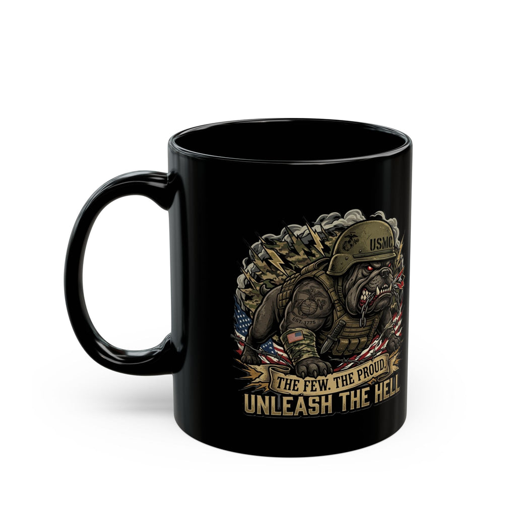 USMC Marine Corps Mug | The Few. The Proud. Military Eagle Globe Anchor Coffee Cup (11oz / 15oz)