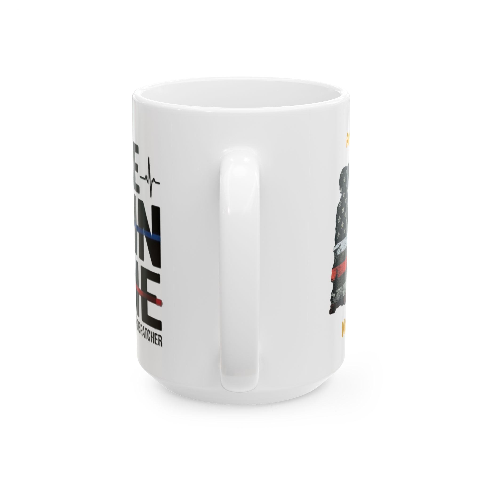 The Thin Line First Responder Ceramic Mug | Police • EMS • Fire • Dispatch Coffee Mug (11oz & 15oz)