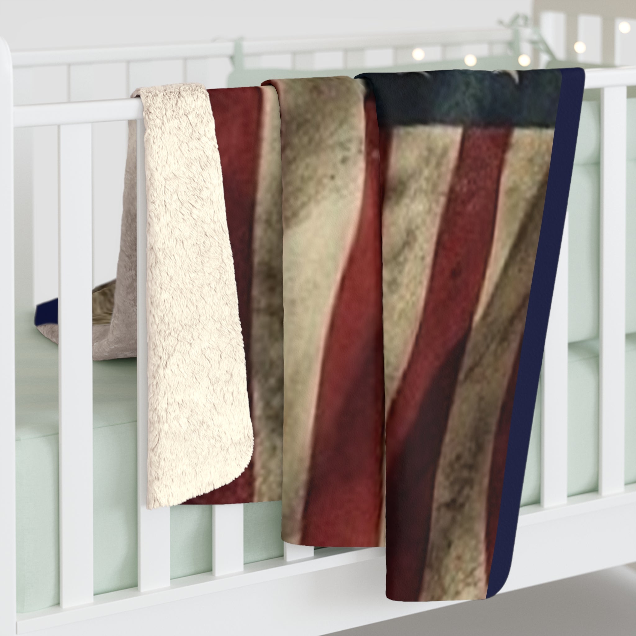 Premium "Stars and Stripes" Sherpa Fleece Blanket – Ultra-Soft Patriotic Throw {{ product_type }Anvil and Anthem }