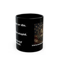 “Safety Brief Mug – Hydrate, Don’t Die, Roger That.” Printify }