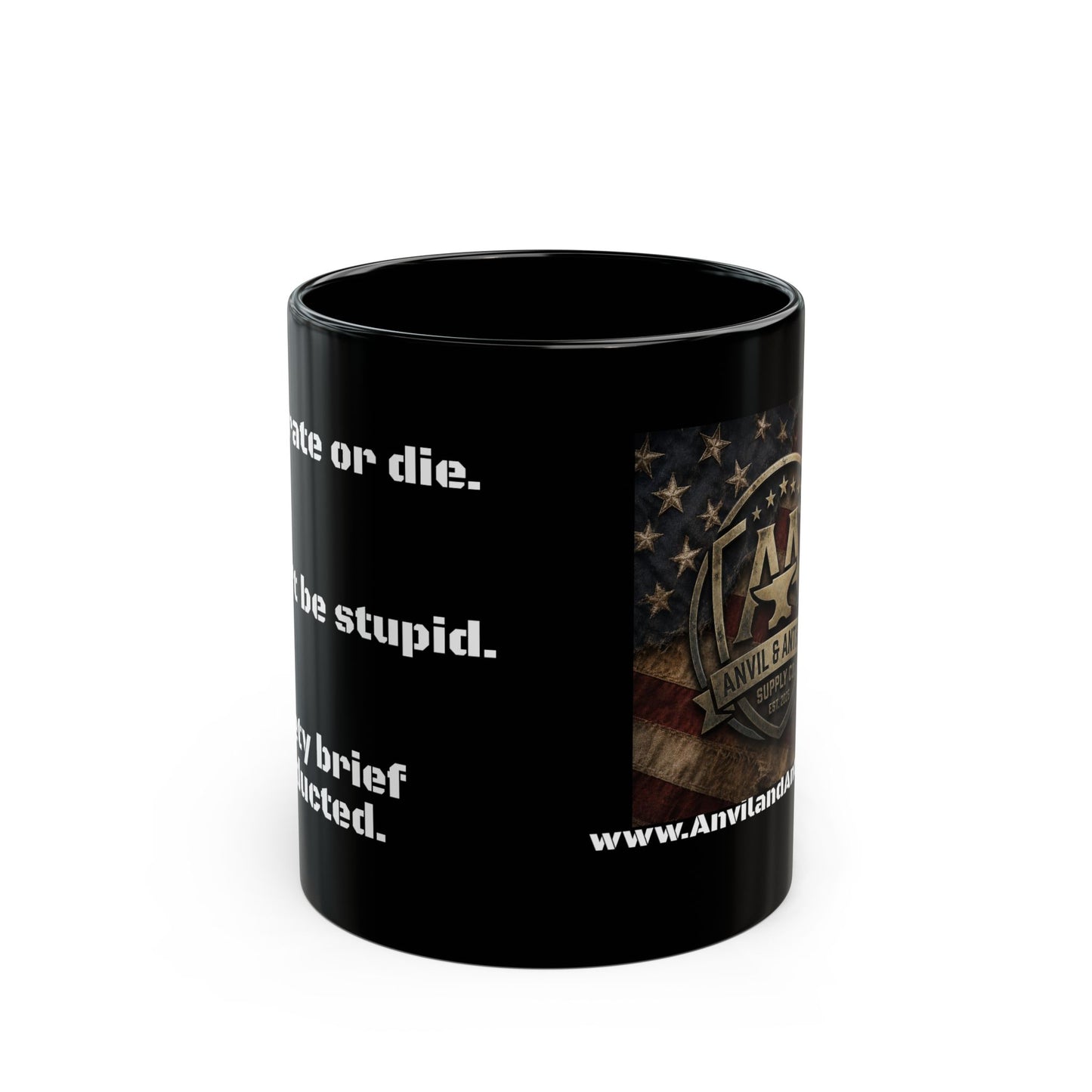 “Safety Brief Mug – Hydrate, Don’t Die, Roger That.” 11oz {{ product_type }Printify }