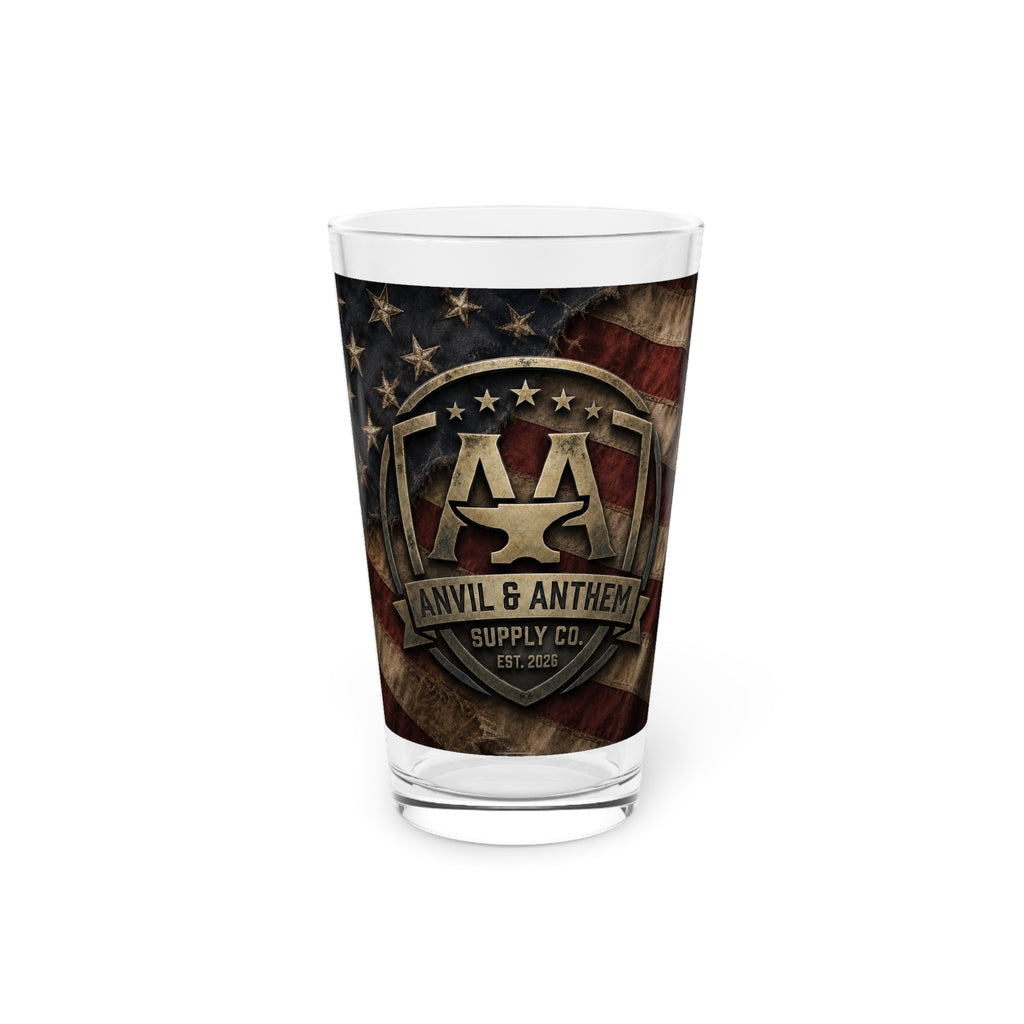 Anvil & Anthem “Liberty & Freedom” 16 oz Pint Glass – American Pride Edition Anvil and Anthem }