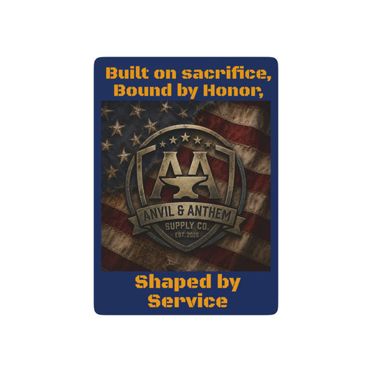 Anvil & Anthem “Honor Deck” Playing Cards – Built on Sacrifice Edition 2.5" x 3.5" White Semi Glossy {{ product_type }Anvil and Anthem }