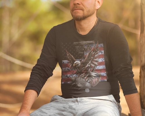 "Freedom & Legacy" Performance Long-Sleeve – 1776-2026 Anniversary Edition {{ product_type }Anvil and Anthem }