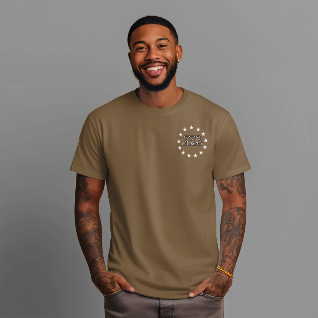 250 Years & Counting moisture wicking Tee – 1776–2026 Shirt Anvil and Anthem }