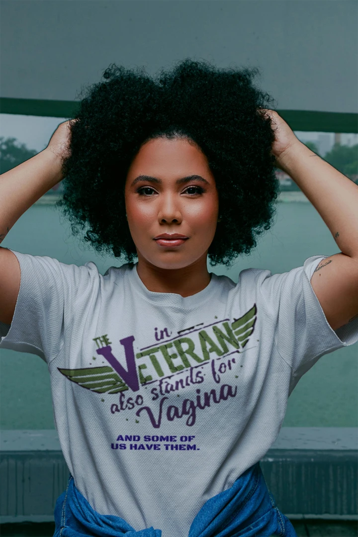 “The V in Veteran (Yeah—it stands for that)” Tee | Women Who Served & Refuse to Be Forgotten {{ product_type }Anvil and Anthem }