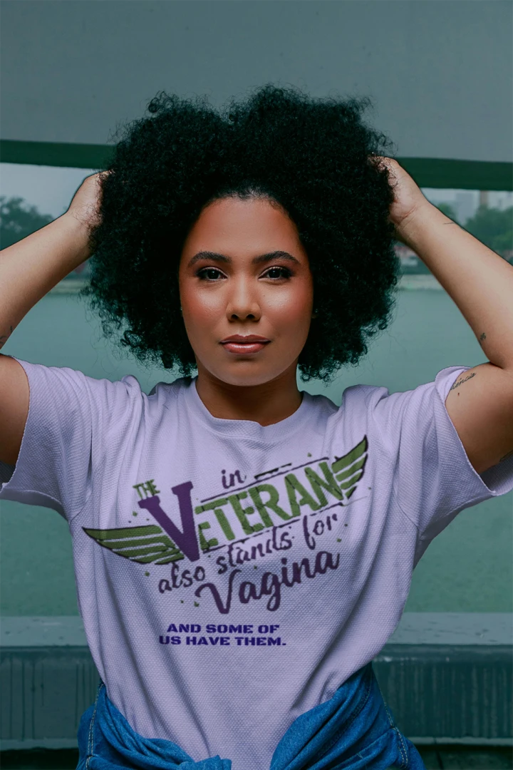 “The V in Veteran (Yeah—it stands for that)” Tee | Women Who Served & Refuse to Be Forgotten {{ product_type }Anvil and Anthem }