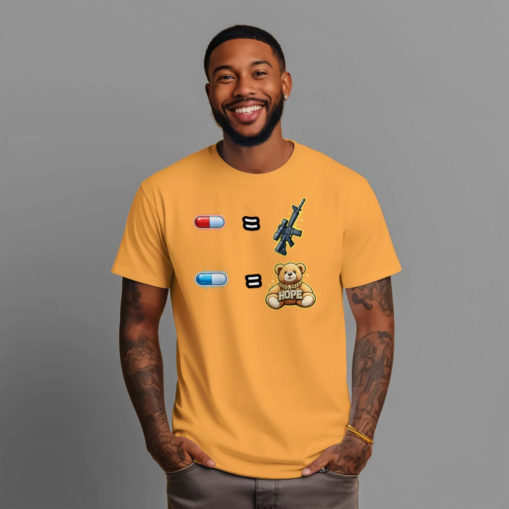 Red Pill / Blue Pill: Choose Your Reality Tee — Meme Decision Edition Anvil and Anthem }