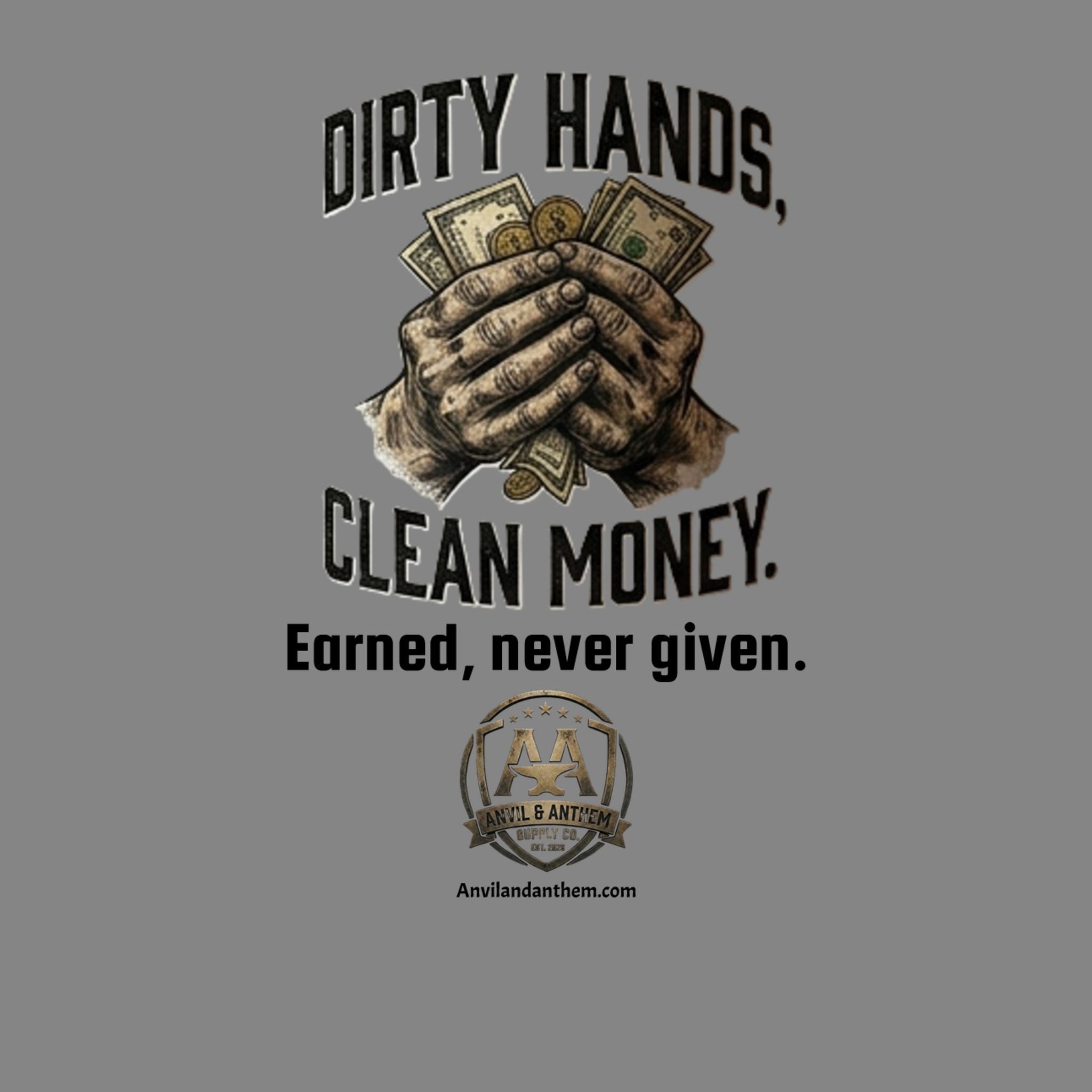 Dirty Hands, Clean Money 20oz Travel Mug | Blue Collar American Trades Coffee Tumbler
