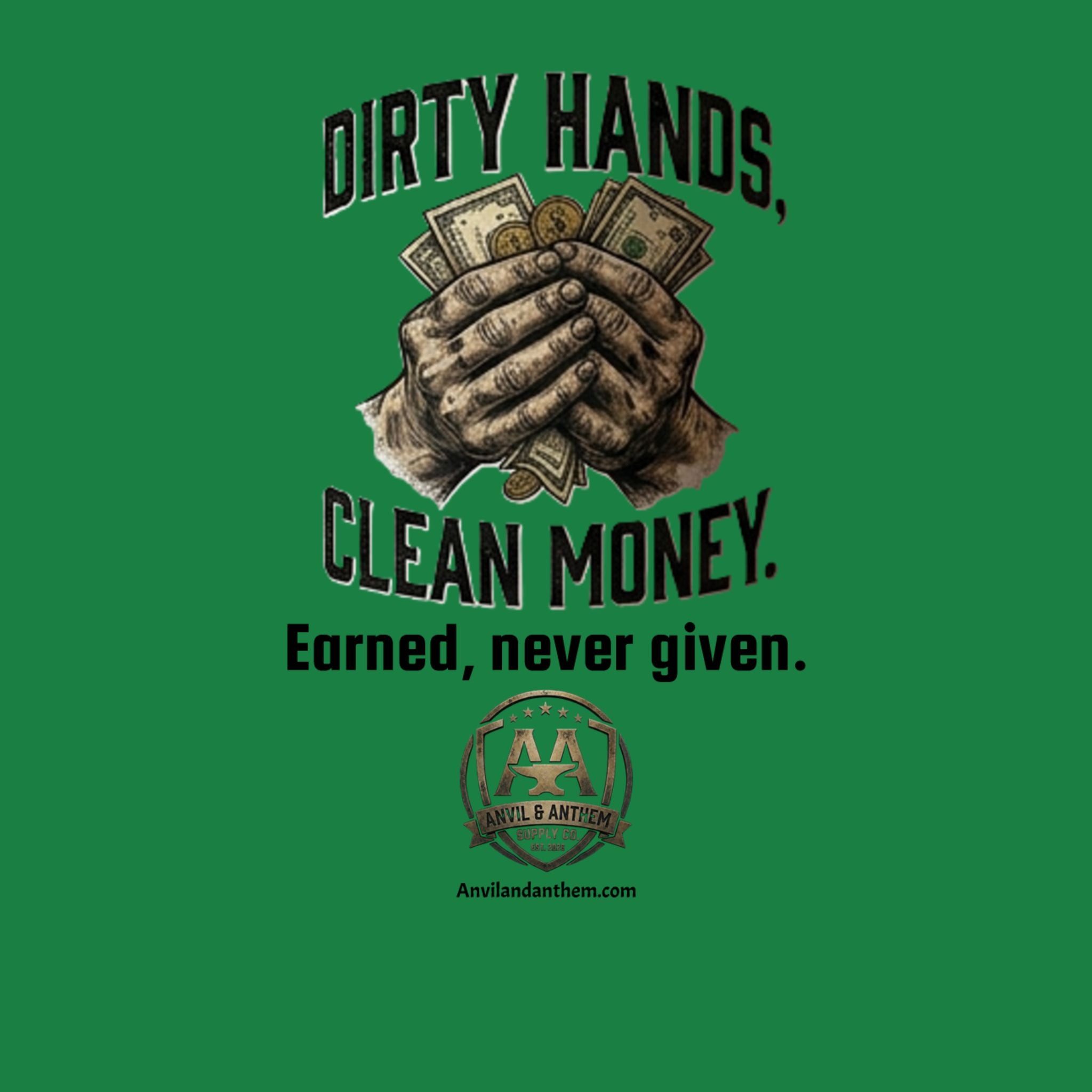 Dirty Hands, Clean Money 20oz Travel Mug | Blue Collar American Trades Coffee Tumbler Anvil and Anthem }