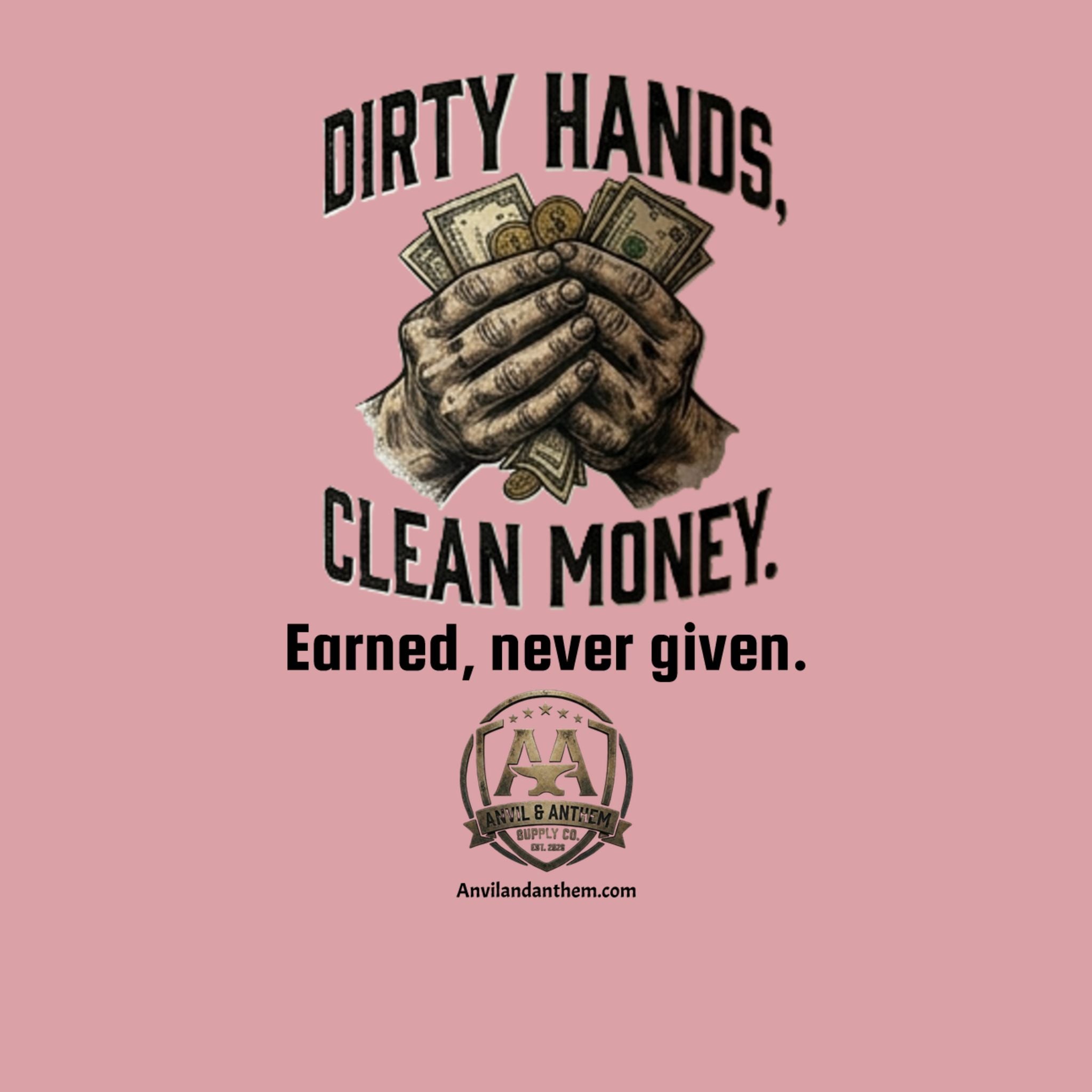 Dirty Hands, Clean Money 20oz Travel Mug | Blue Collar American Trades Coffee Tumbler Anvil and Anthem }
