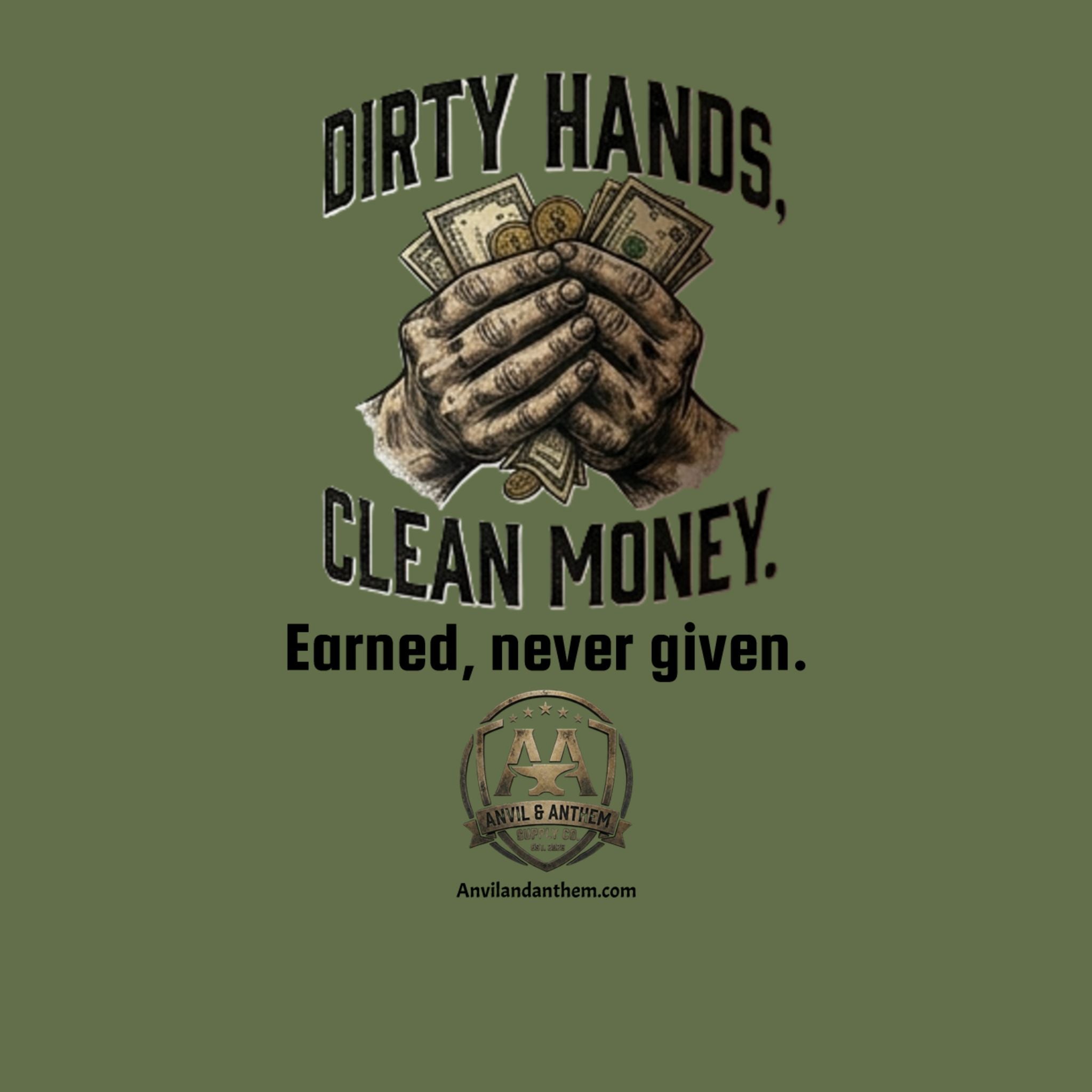 Dirty Hands, Clean Money 20oz Travel Mug | Blue Collar American Trades Coffee Tumbler Anvil and Anthem }
