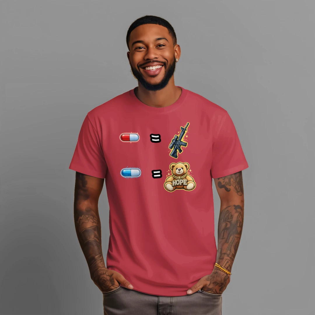 Red Pill / Blue Pill: Choose Your Reality Tee — Meme Decision Edition {{ product_type }Anvil and Anthem }