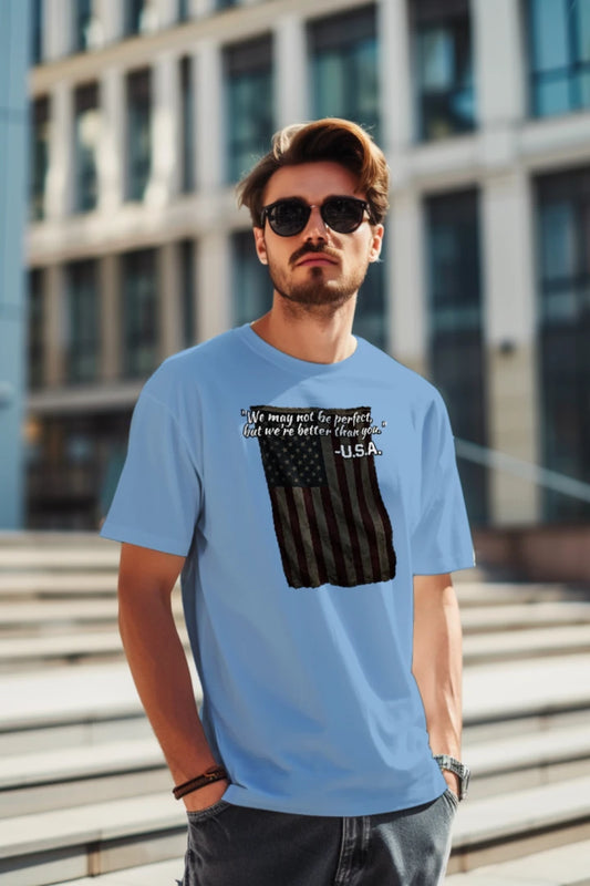 “Not Perfect, Still Winning” USA Tee – American Swagger Edition {{ product_type }Anvil and Anthem }