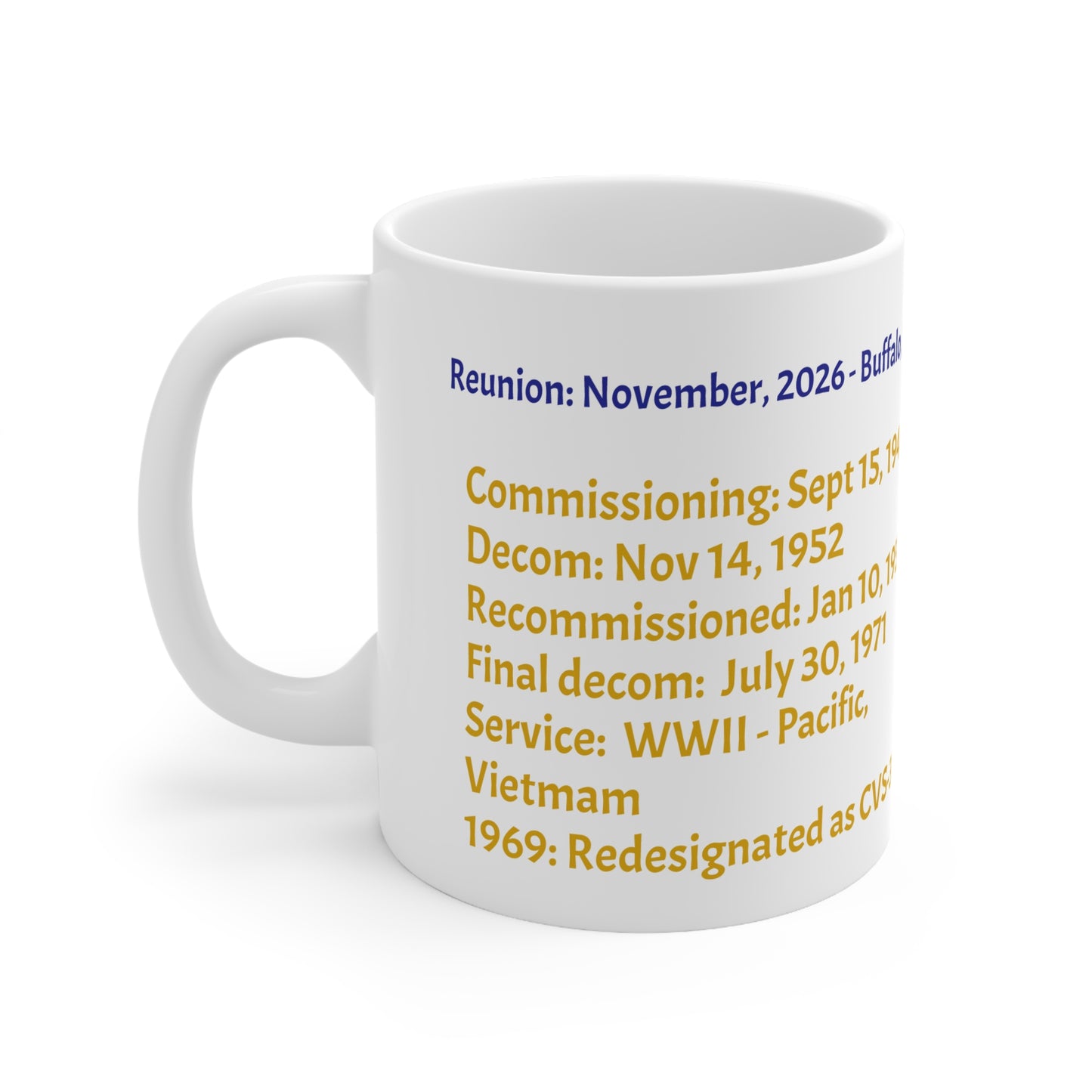 Military Unit Reunion Ceramic Coffee Cups, 11oz, 15oz {{ product_type }Printify }