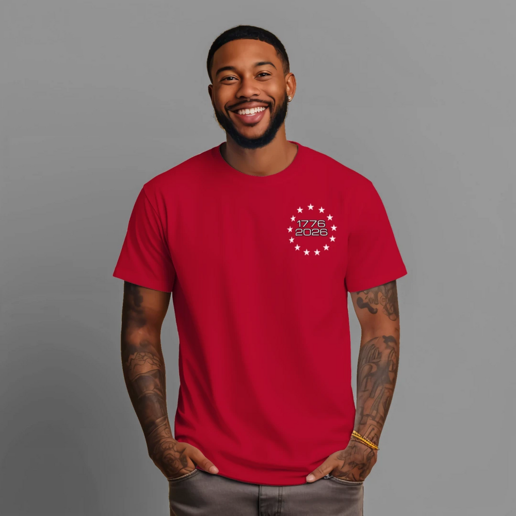 250 Years & Counting moisture wicking Tee – 1776–2026 Shirt Anvil and Anthem }