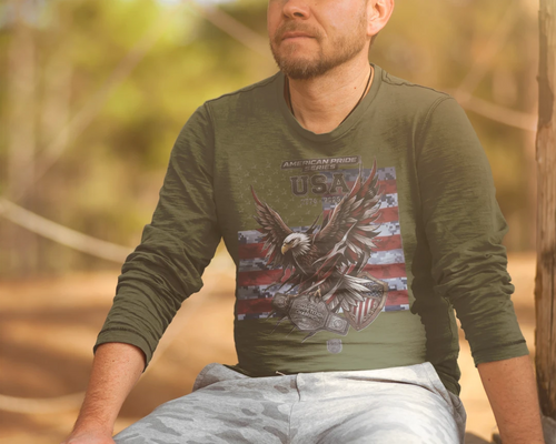 "Freedom & Legacy" Performance Long-Sleeve – 1776-2026 Anniversary Edition {{ product_type }Anvil and Anthem }