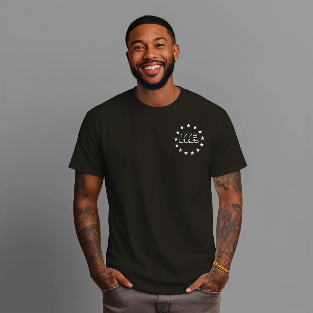 250 Years & Counting moisture wicking Tee – 1776–2026 Shirt Anvil and Anthem }