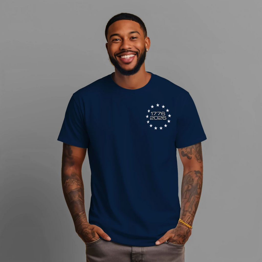 250 Years & Counting moisture wicking Tee – 1776–2026 Shirt Anvil and Anthem }