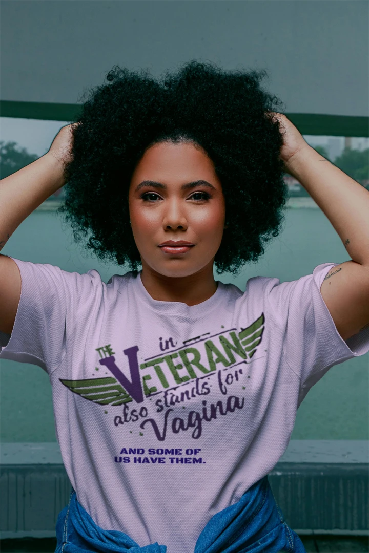 “The V in Veteran (Yeah—it stands for that)” Tee | Women Who Served & Refuse to Be Forgotten {{ product_type }Anvil and Anthem }