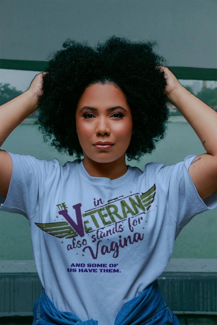 “The V in Veteran (Yeah—it stands for that)” Tee | Women Who Served & Refuse to Be Forgotten {{ product_type }Anvil and Anthem }
