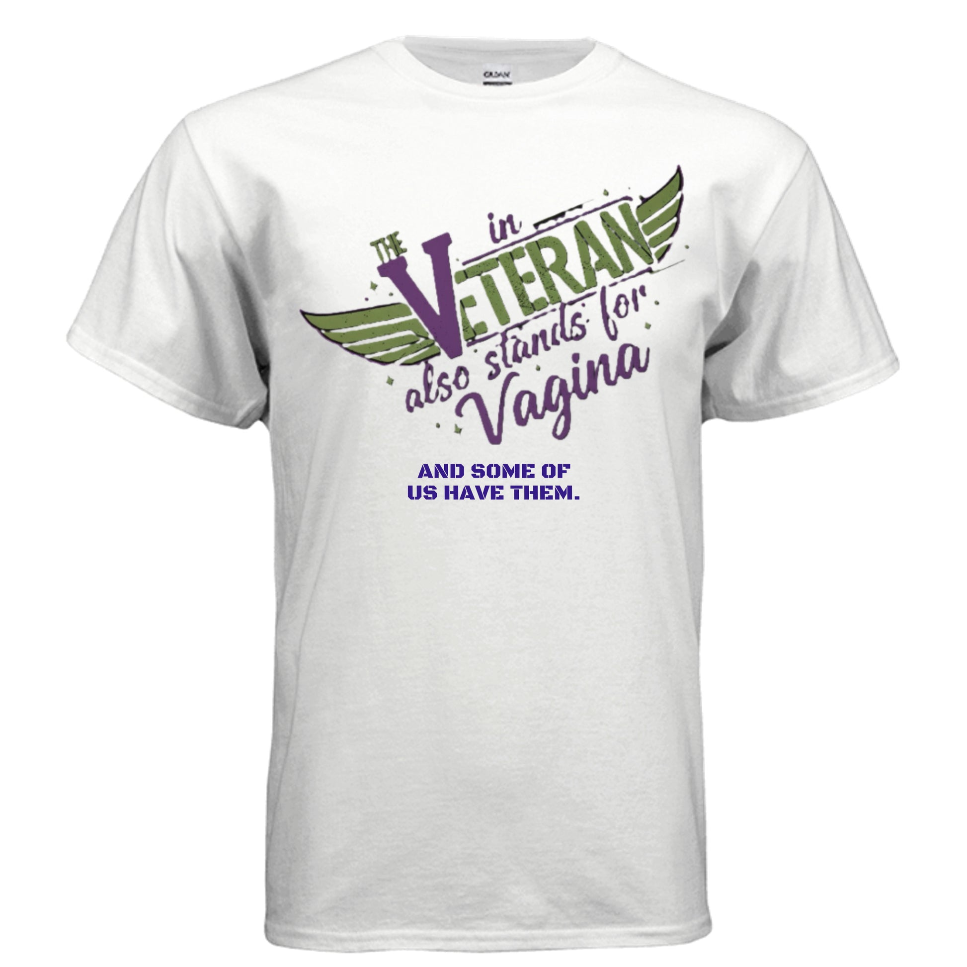 “The V in Veteran (Yeah—it stands for that)” Tee | Women Who Served & Refuse to Be Forgotten {{ product_type }Anvil and Anthem }