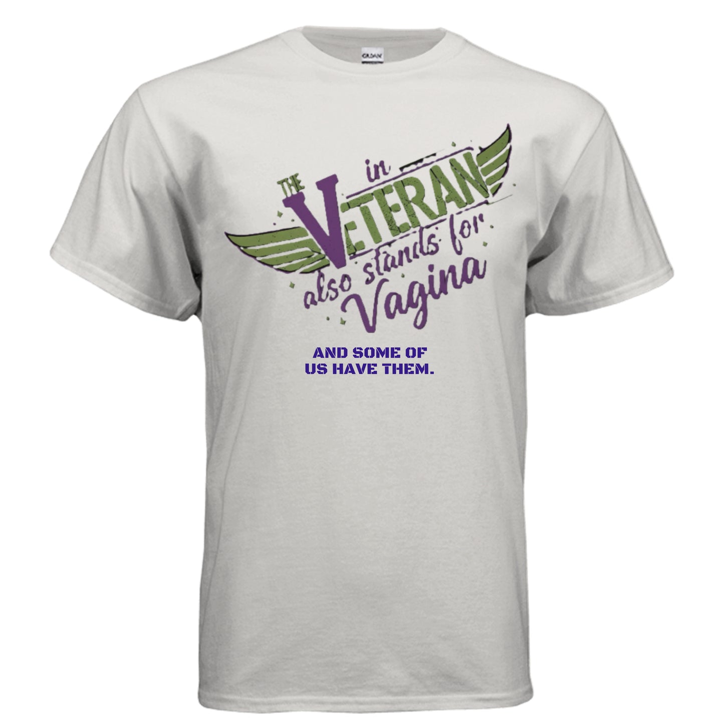 “The V in Veteran (Yeah—it stands for that)” Tee | Women Who Served & Refuse to Be Forgotten {{ product_type }Anvil and Anthem }