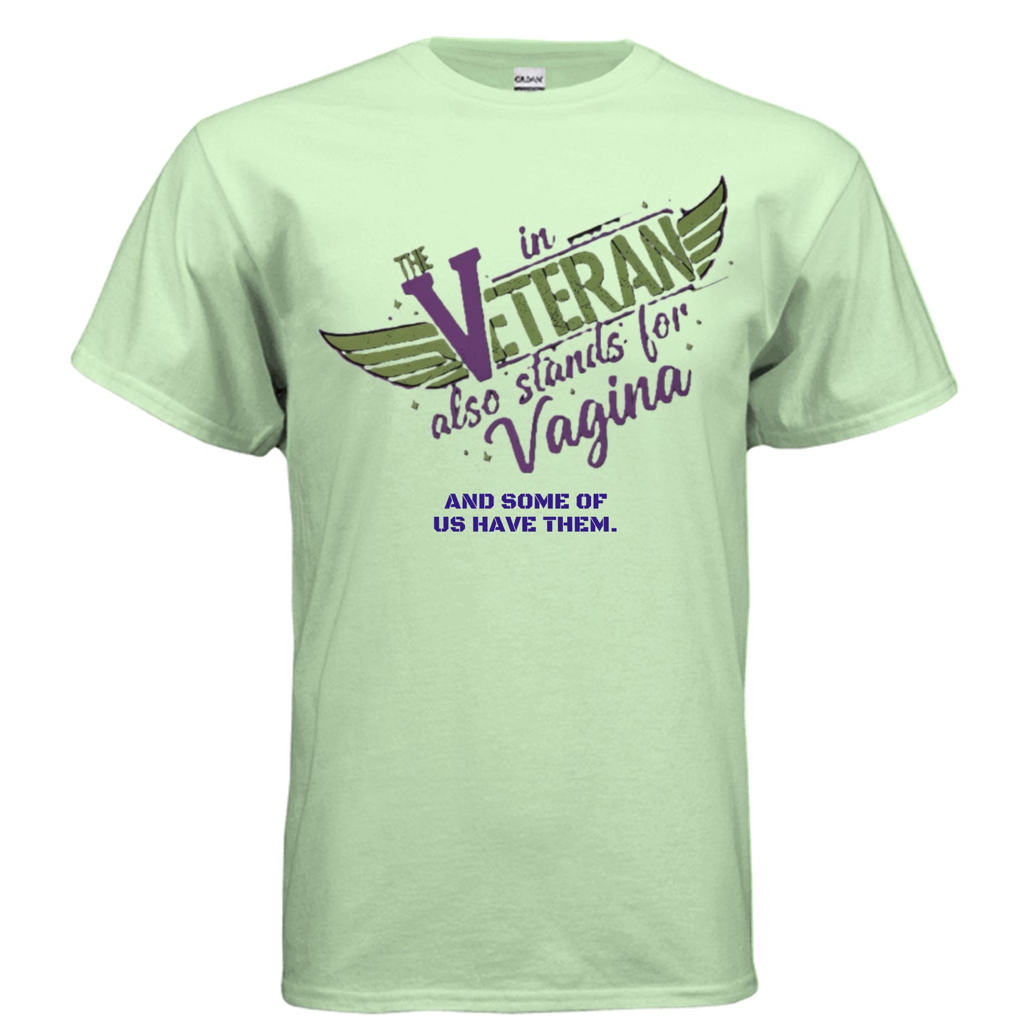 “The V in Veteran (Yeah—it stands for that)” Tee | Women Who Served & Refuse to Be Forgotten {{ product_type }Anvil and Anthem }