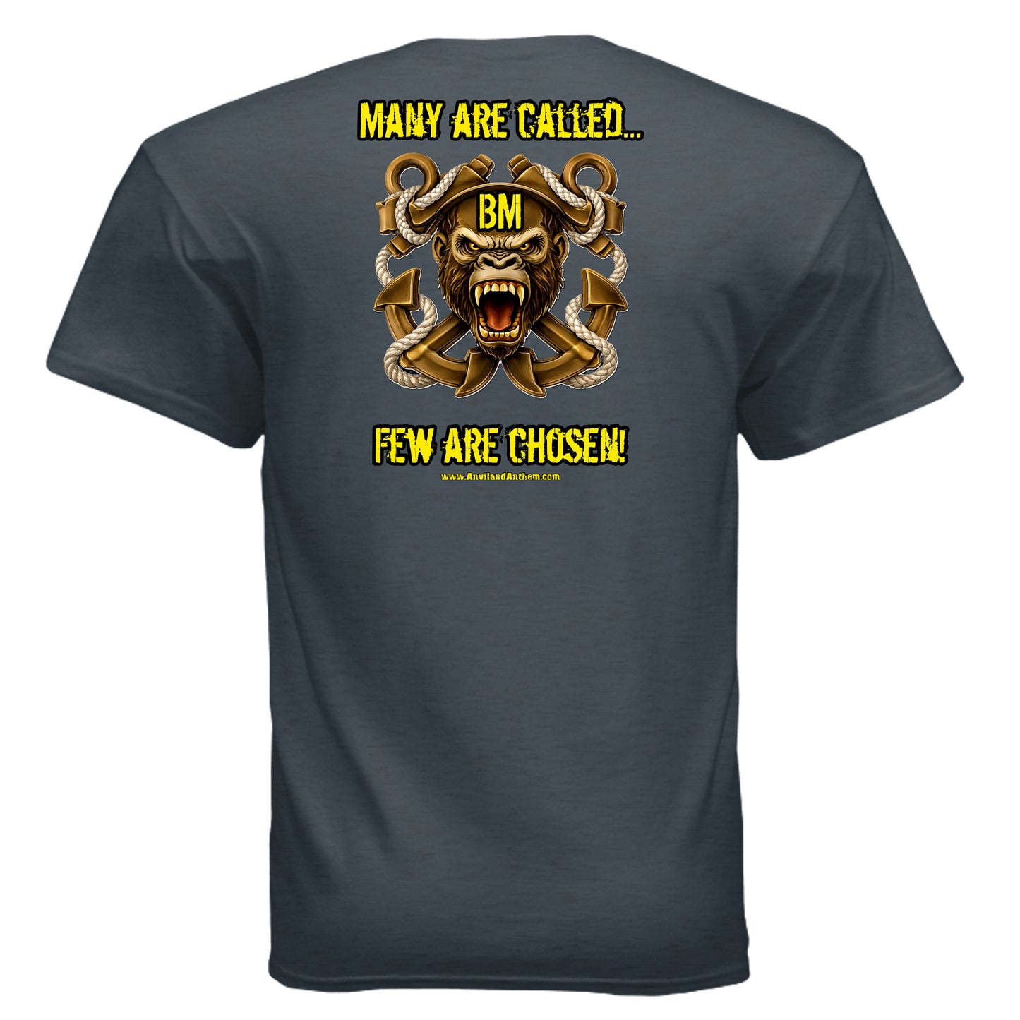 “Many Are Called, Few Can Heave” Boatswain’s Mate Tee — Deck Ape Elite Edition {{ product_type }Anvil and Anthem }