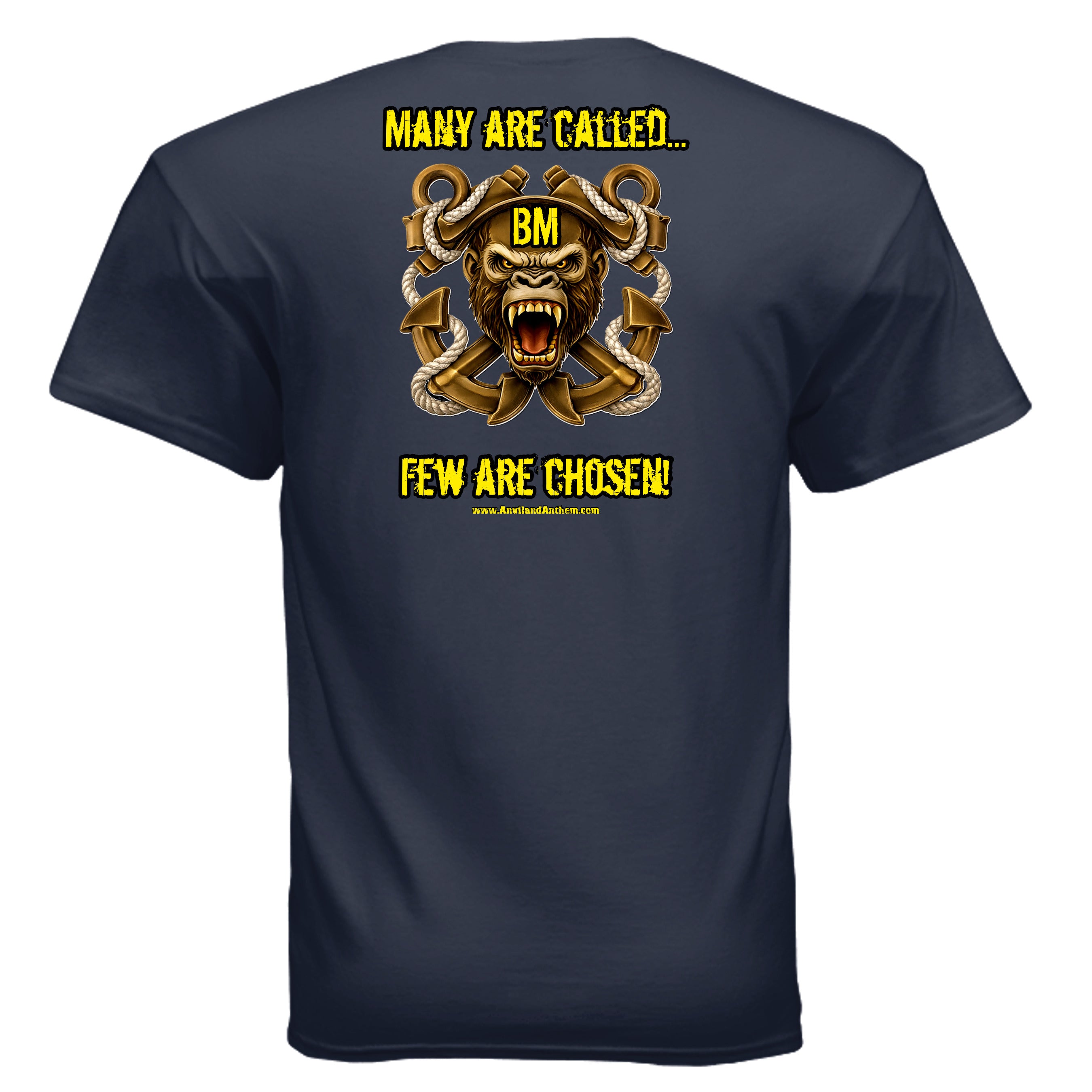 “Many Are Called, Few Can Heave” Boatswain’s Mate Tee — Deck Ape Elite Edition Anvil and Anthem }