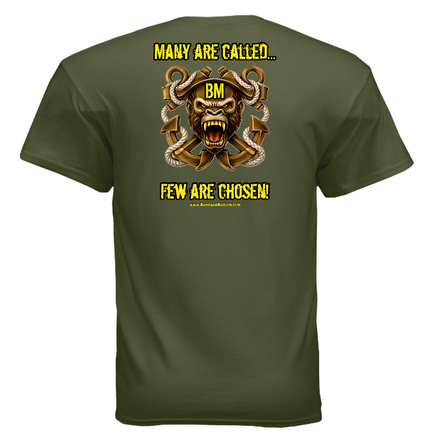 “Many Are Called, Few Can Heave” Boatswain’s Mate Tee — Deck Ape Elite Edition {{ product_type }Anvil and Anthem }