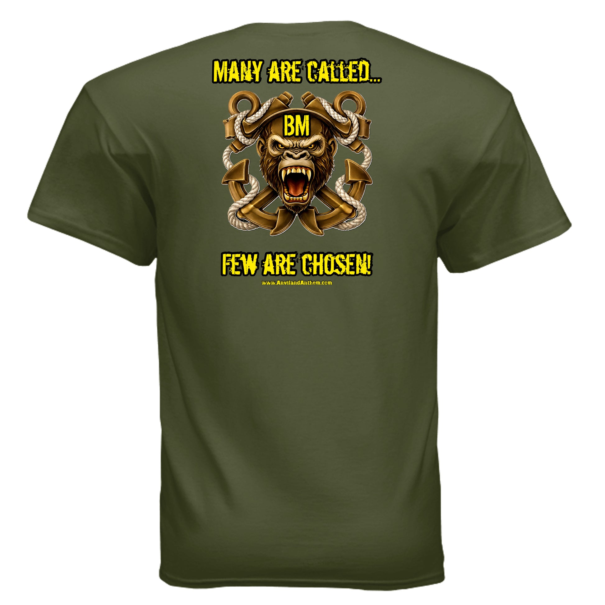“Many Are Called, Few Can Heave” Boatswain’s Mate Tee — Deck Ape Elite Edition {{ product_type }Anvil and Anthem }