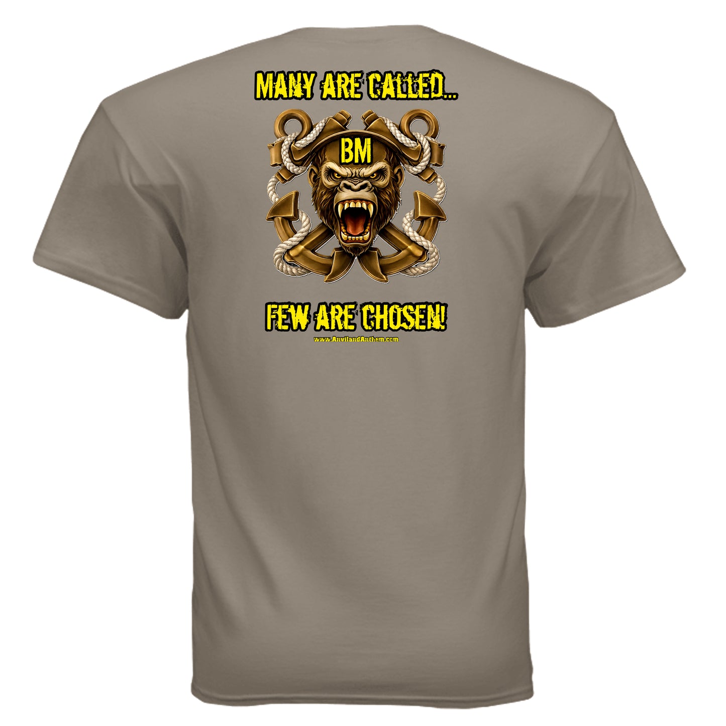“Many Are Called, Few Can Heave” Boatswain’s Mate Tee — Deck Ape Elite Edition {{ product_type }Anvil and Anthem }