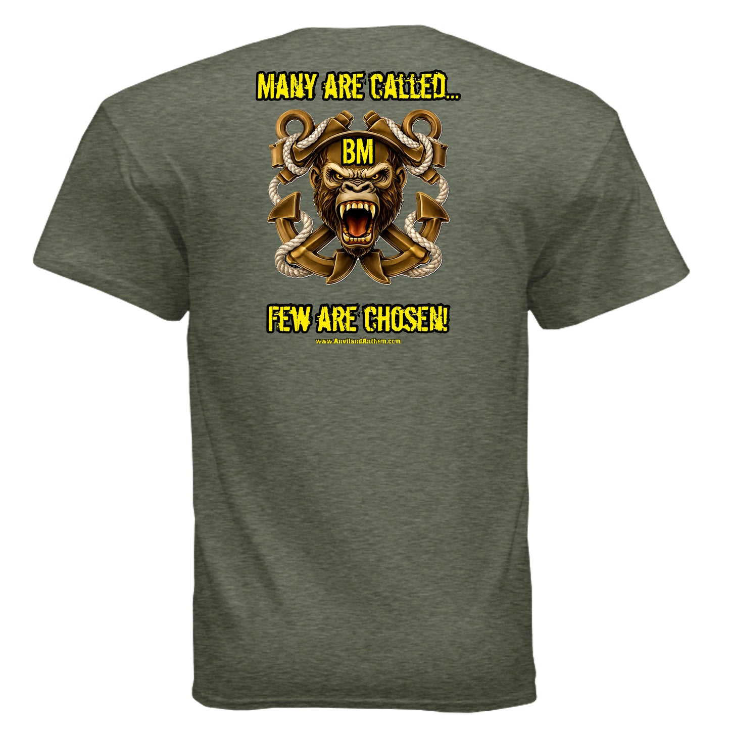 “Many Are Called, Few Can Heave” Boatswain’s Mate Tee — Deck Ape Elite Edition {{ product_type }Anvil and Anthem }