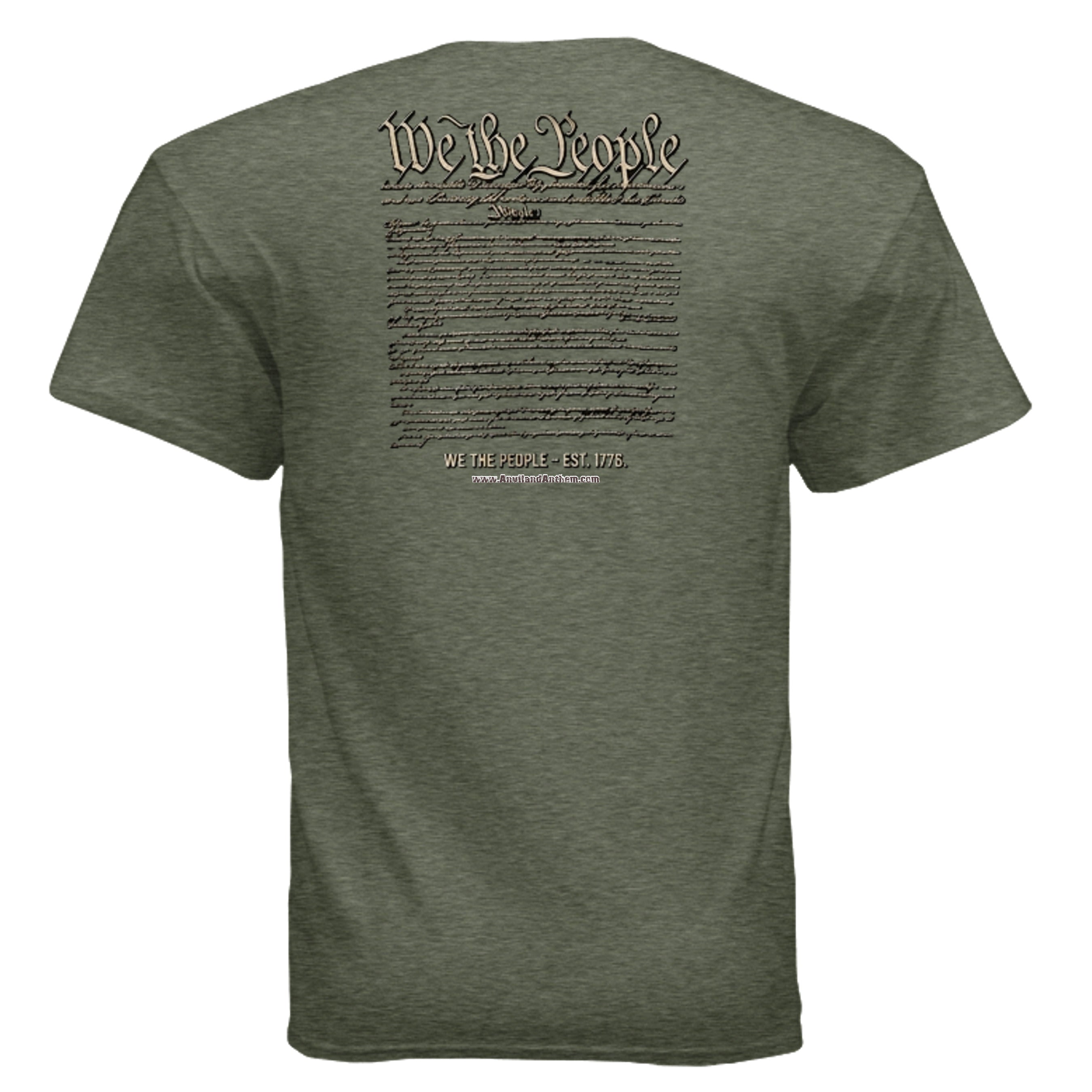 We The People Tee – 1776 Declaration & 13 Stars Patriotic Shirt Anvil and Anthem }