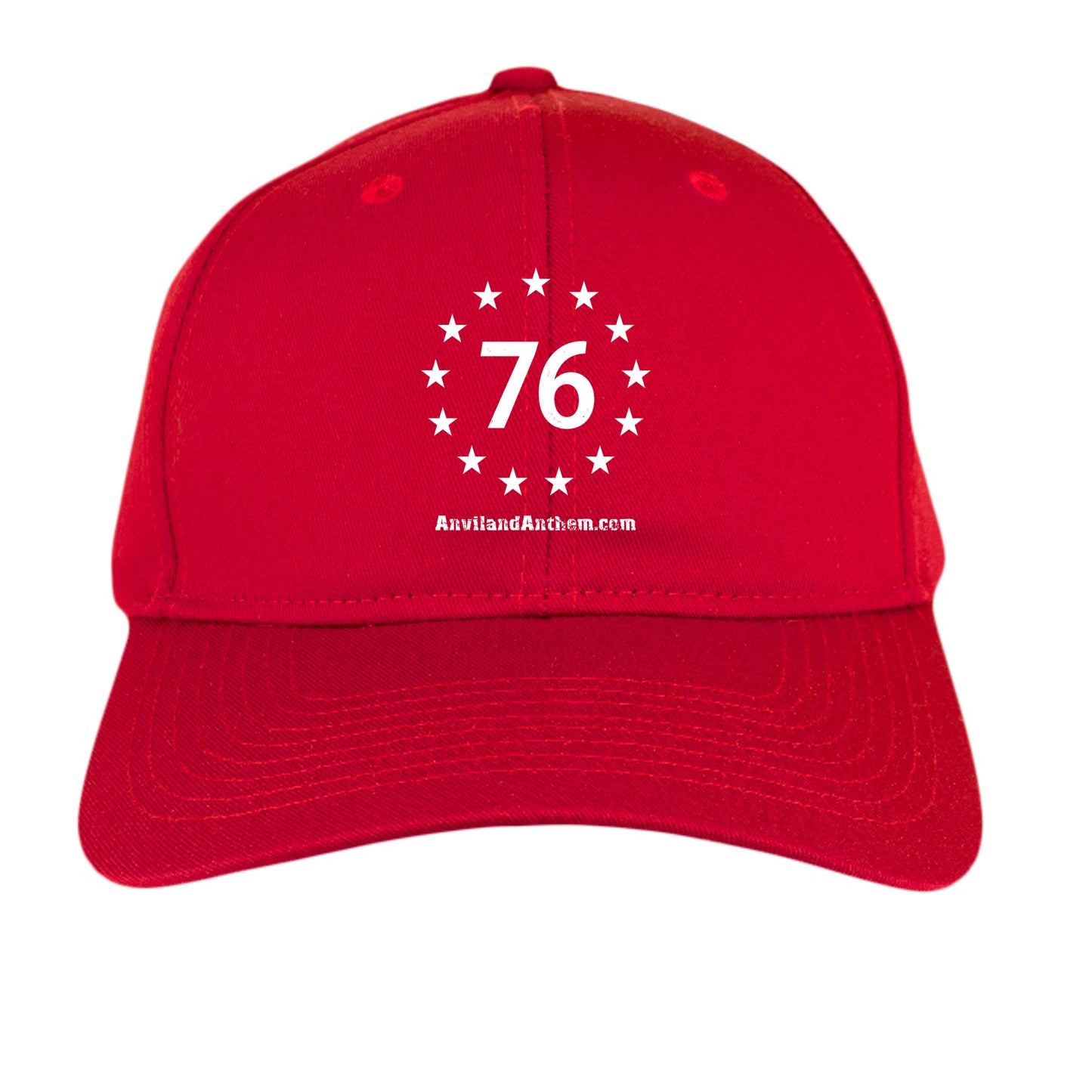 1776 13 Stars Hat – Original Colonies “76” Circle Patriotic Cap Red ONE SIZE {{ product_type }Anvil and Anthem }