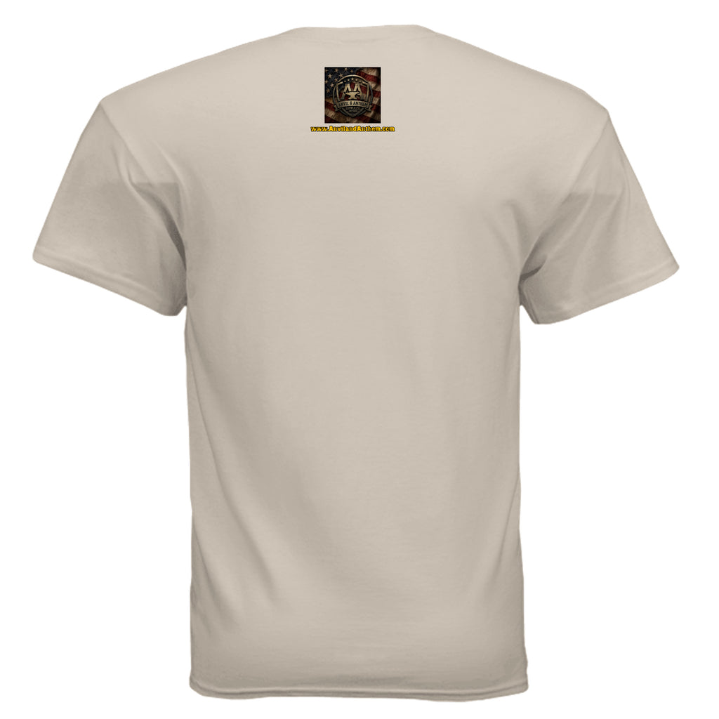 Built Not Bought Veteran Tee – “Knees Back Heart” Military Pride Shirt Anvil and Anthem }