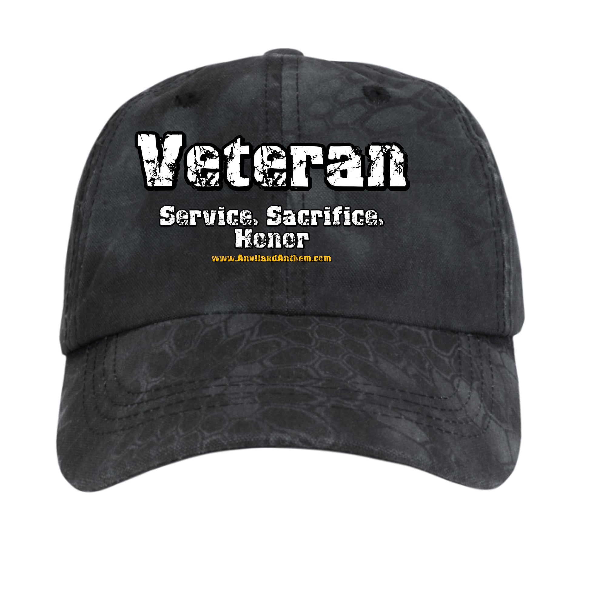 Veteran Honor Camo Hat – Service Sacrifice Pride Military Cap {{ product_type }Anvil and Anthem }