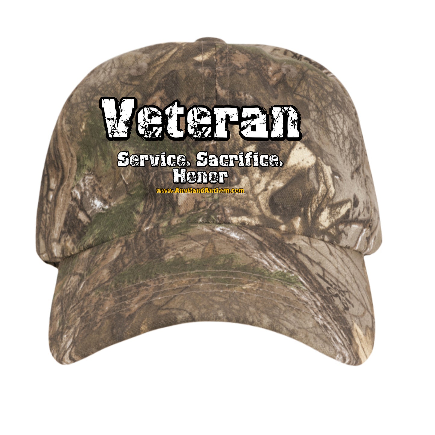 Veteran Honor Camo Hat – Service Sacrifice Pride Military Cap {{ product_type }Anvil and Anthem }
