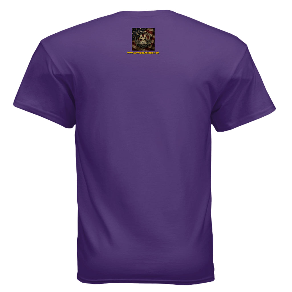 American Heritage Tee – Land of the Free Est. 1776 Patriotic Mountain Shirt Anvil and Anthem }