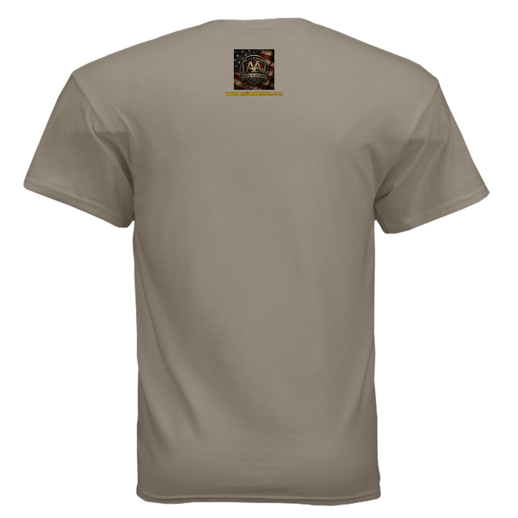 American Heritage Tee – Land of the Free Est. 1776 Patriotic Mountain Shirt Anvil and Anthem }