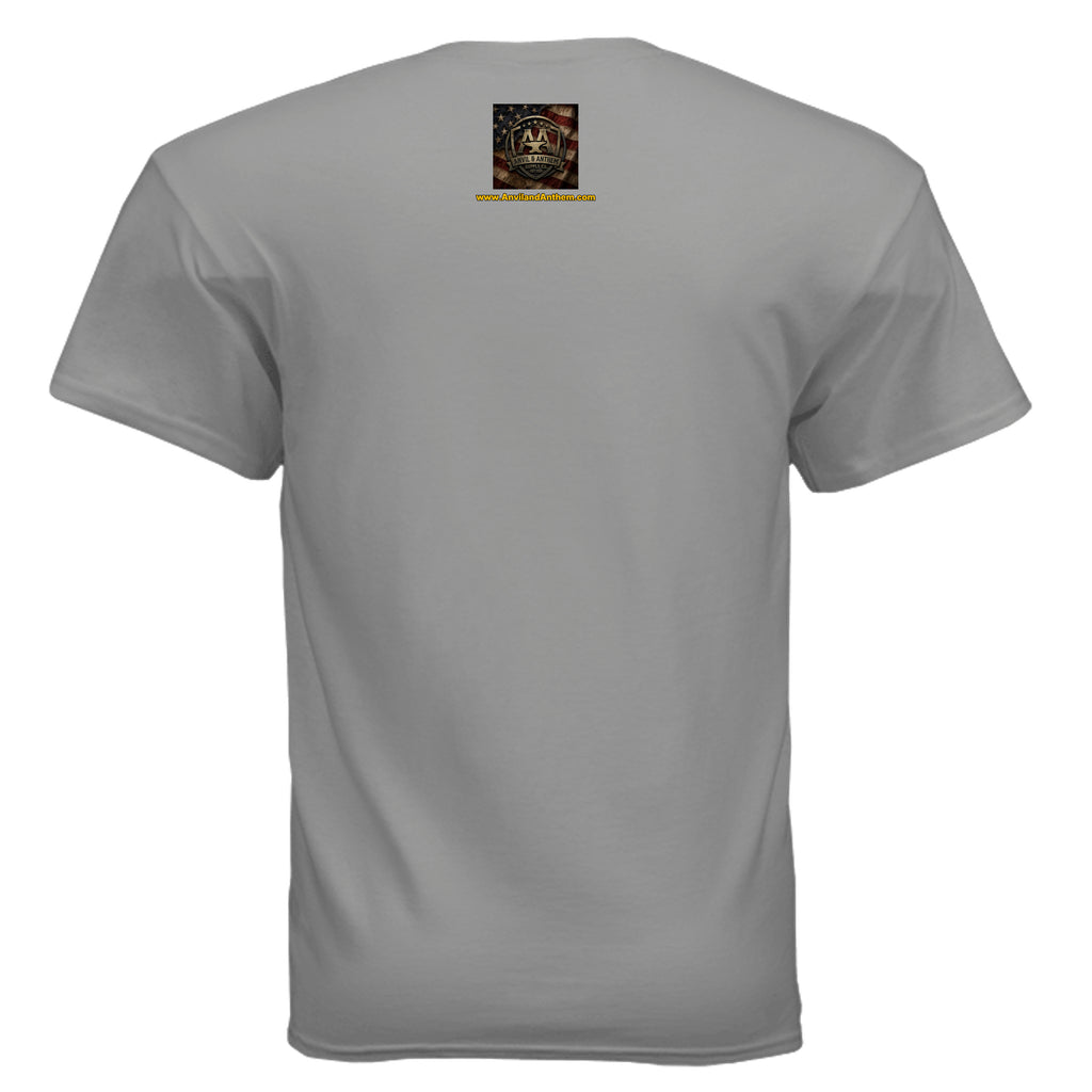 American Heritage Tee – Land of the Free Est. 1776 Patriotic Mountain Shirt Anvil and Anthem }