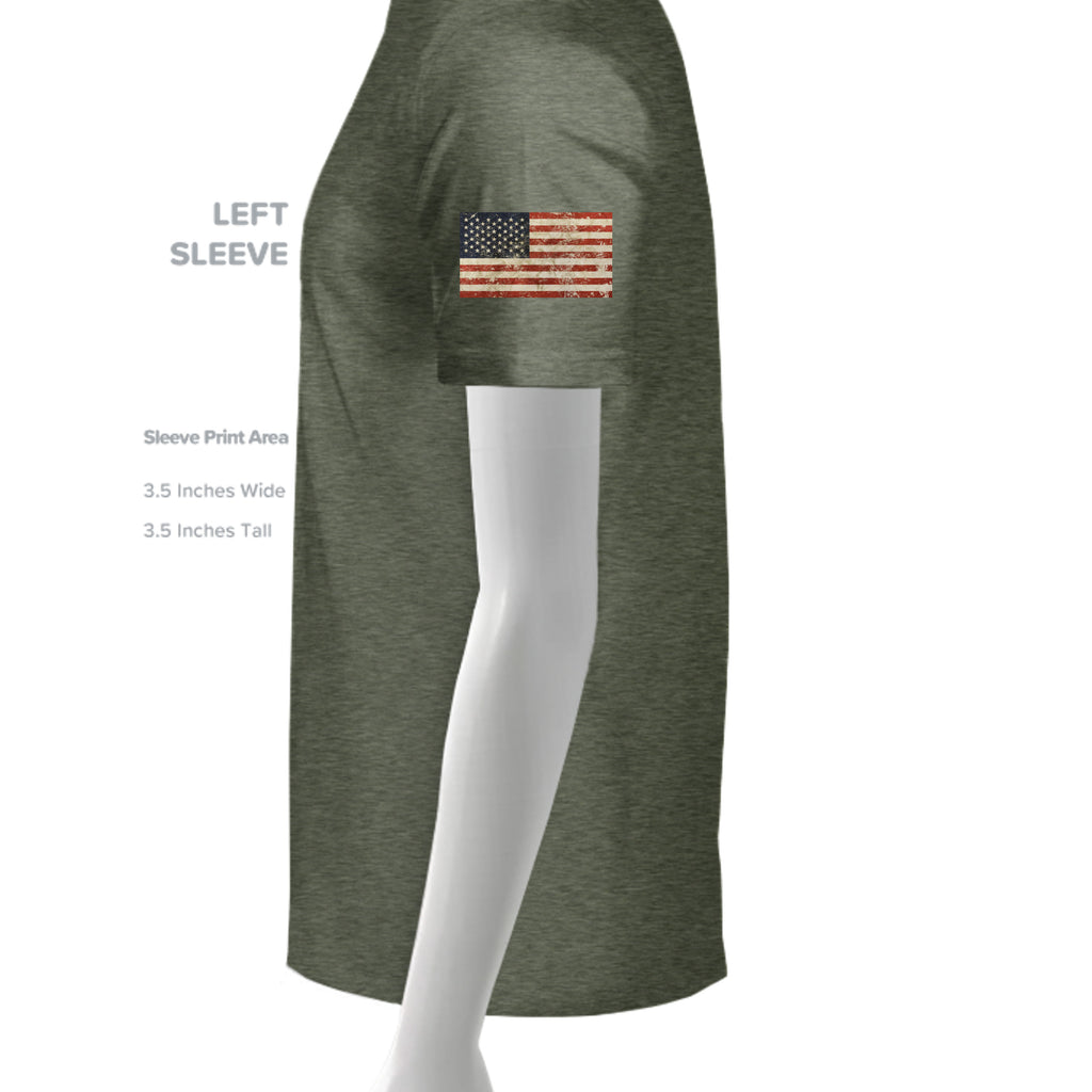 American Heritage Tee – Land of the Free Est. 1776 Patriotic Mountain Shirt Anvil and Anthem }