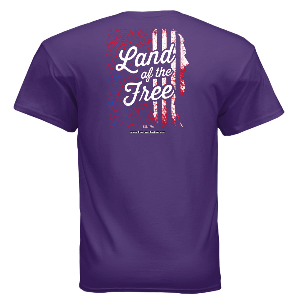 Land of the Free 250 years Tee – Est. 1776 Patriotic Anniversary Shirt Anvil and Anthem }